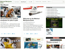 Tablet Screenshot of medicalmarijuanazone.com